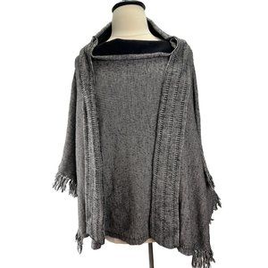 Elevated Boho ANTHROPOLOGIE Shawl, Poncho 100% Merino Wool , Women’s Large